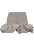 Coperni gathered-hem tailored skirt - Brown