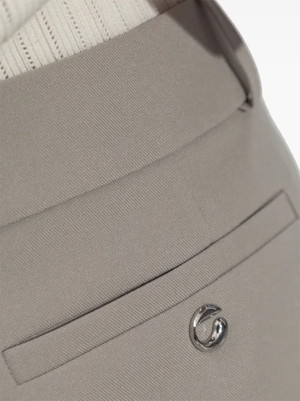 Coperni gathered-hem Tailored Skirt | Brown | FARFETCH CA