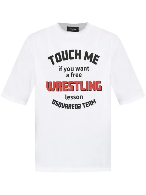 T-shirt en coton à slogan imprimé - DSQUARED2 - Modalova