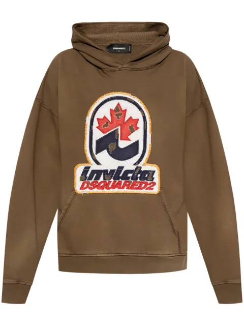 DSQUARED2 hoodie con parche del logo