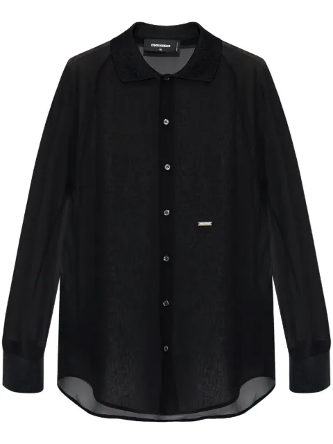DSQUARED2 camisa con placa del logo