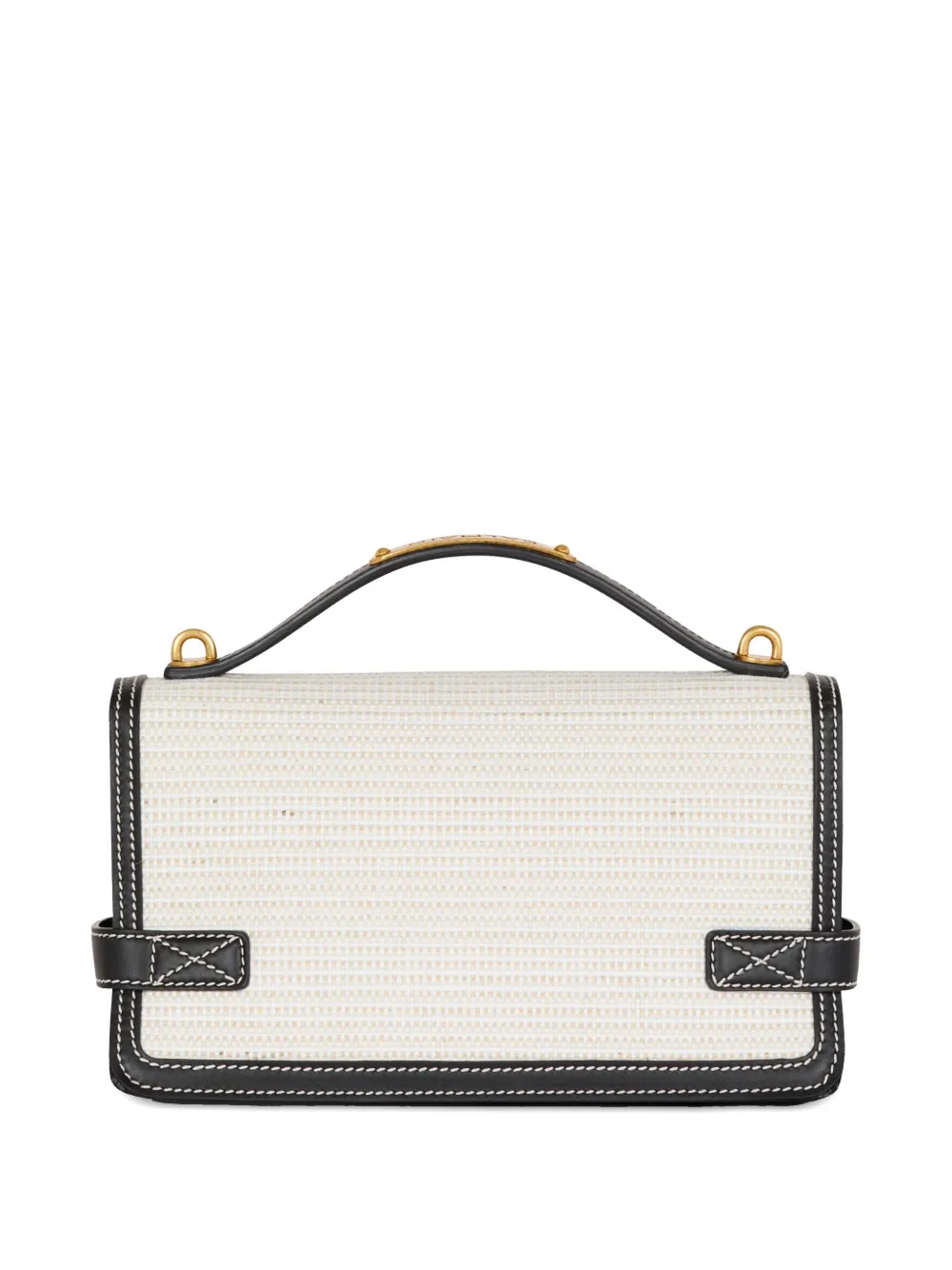 Balmain Raffia B-Buzz schoudertas Beige