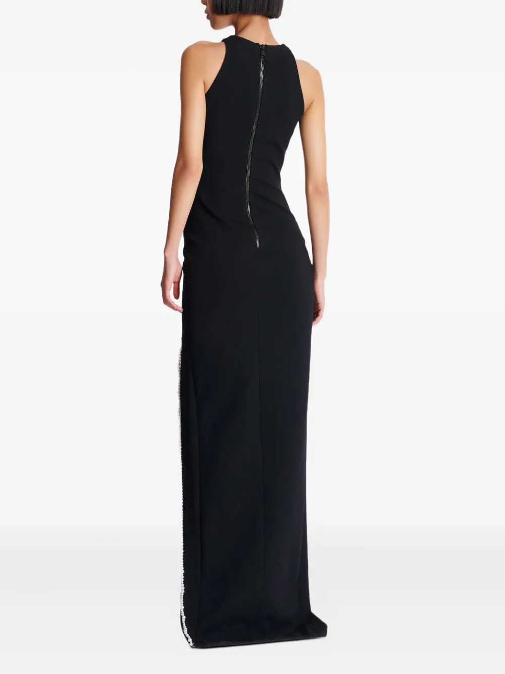 Balmain Maxi-jurk met gezichtsprint Zwart