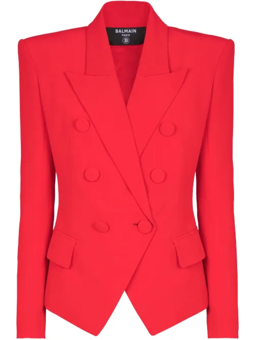Blazer à boutonnière croisée - Balmain - Modalova