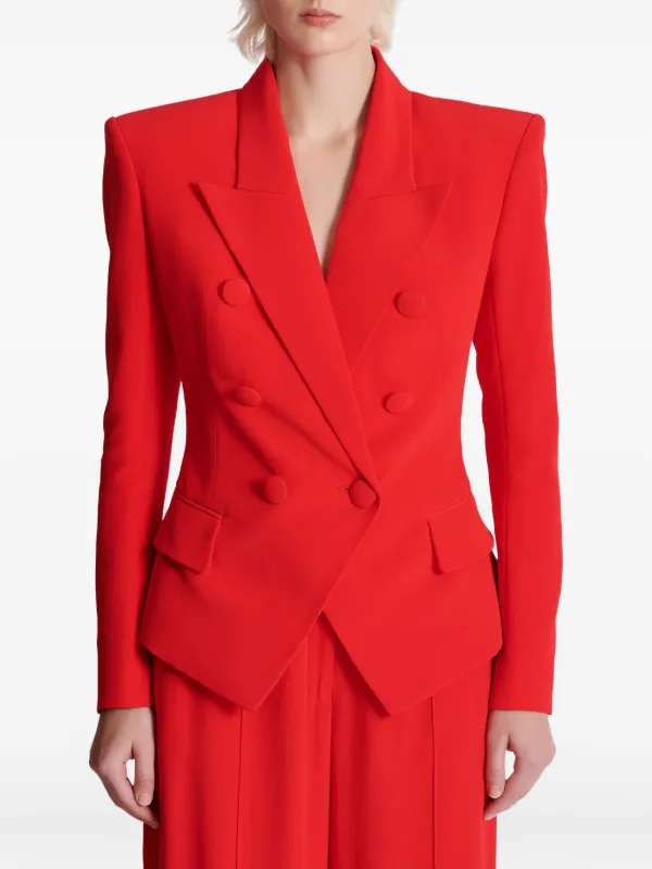 【関税・送料込み】BALMAIN BLAZERS Balmain double-breasted Blazer | Red | FARFETCH