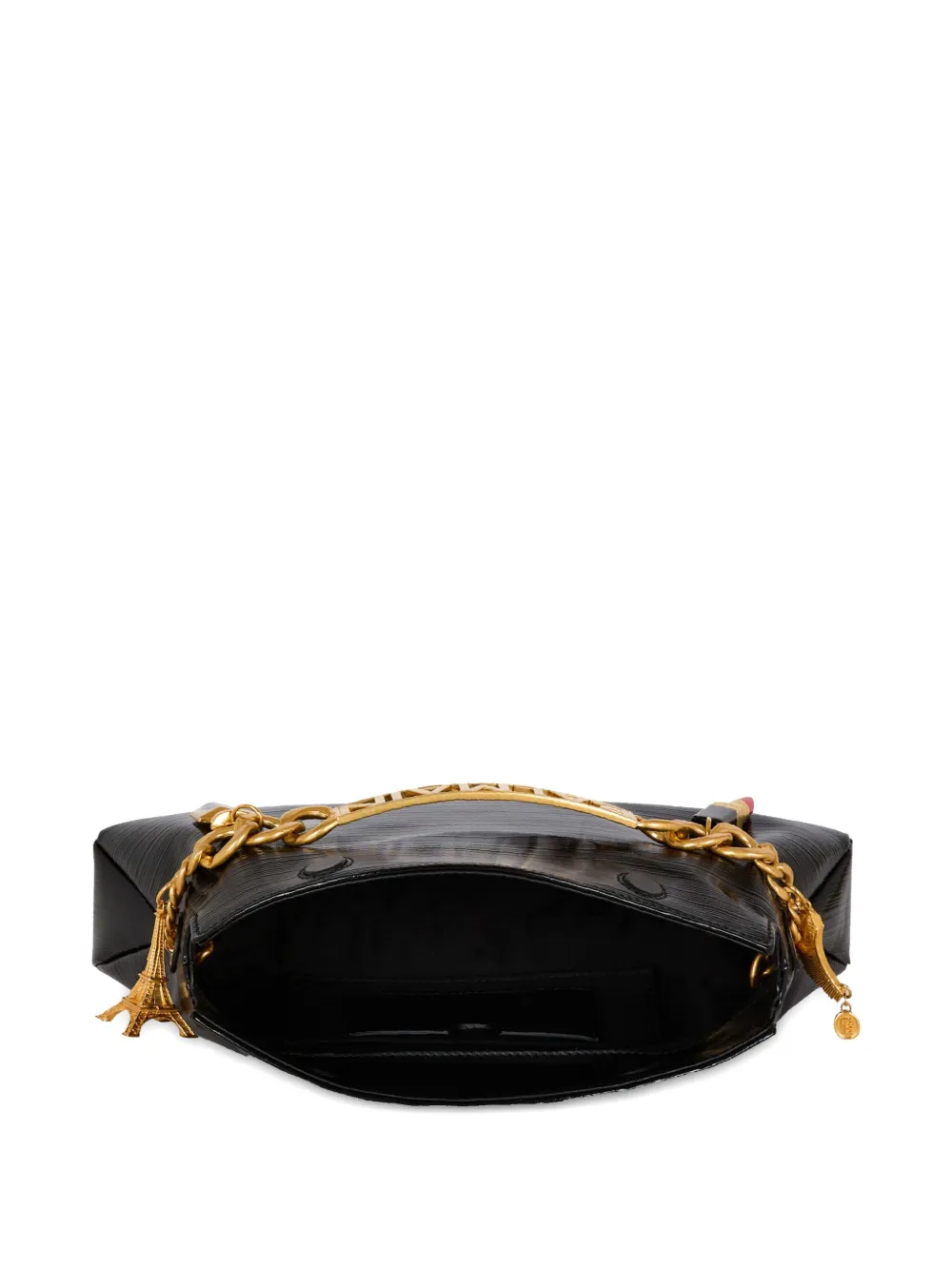 Balmain Clutch Soft in pelle con motivo a righe 1945 | Image 6