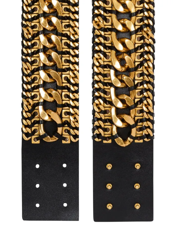 バルマン レザーベルト Balmain レザーベルト | ブラック | FARFETCH JP