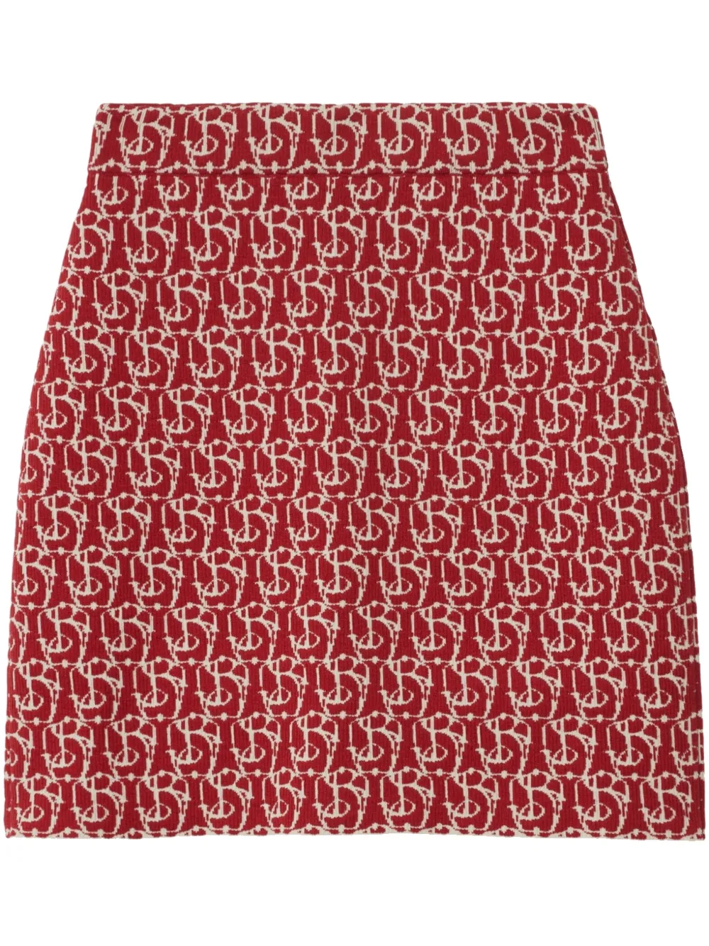 Burberry B Charm rok met jacquard-patroon Rood