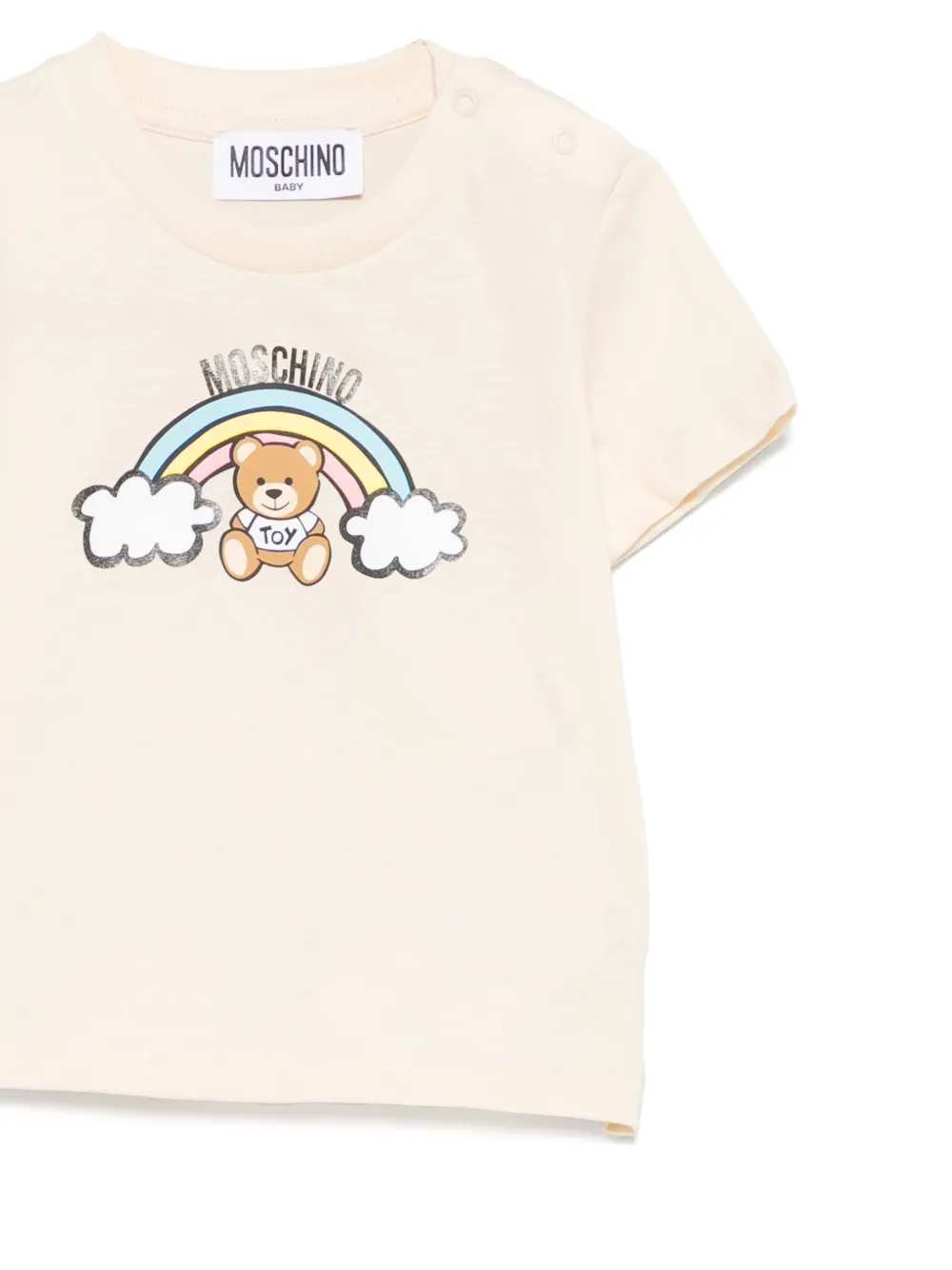 Moschino Kids T-shirt met teddybeerprint Beige