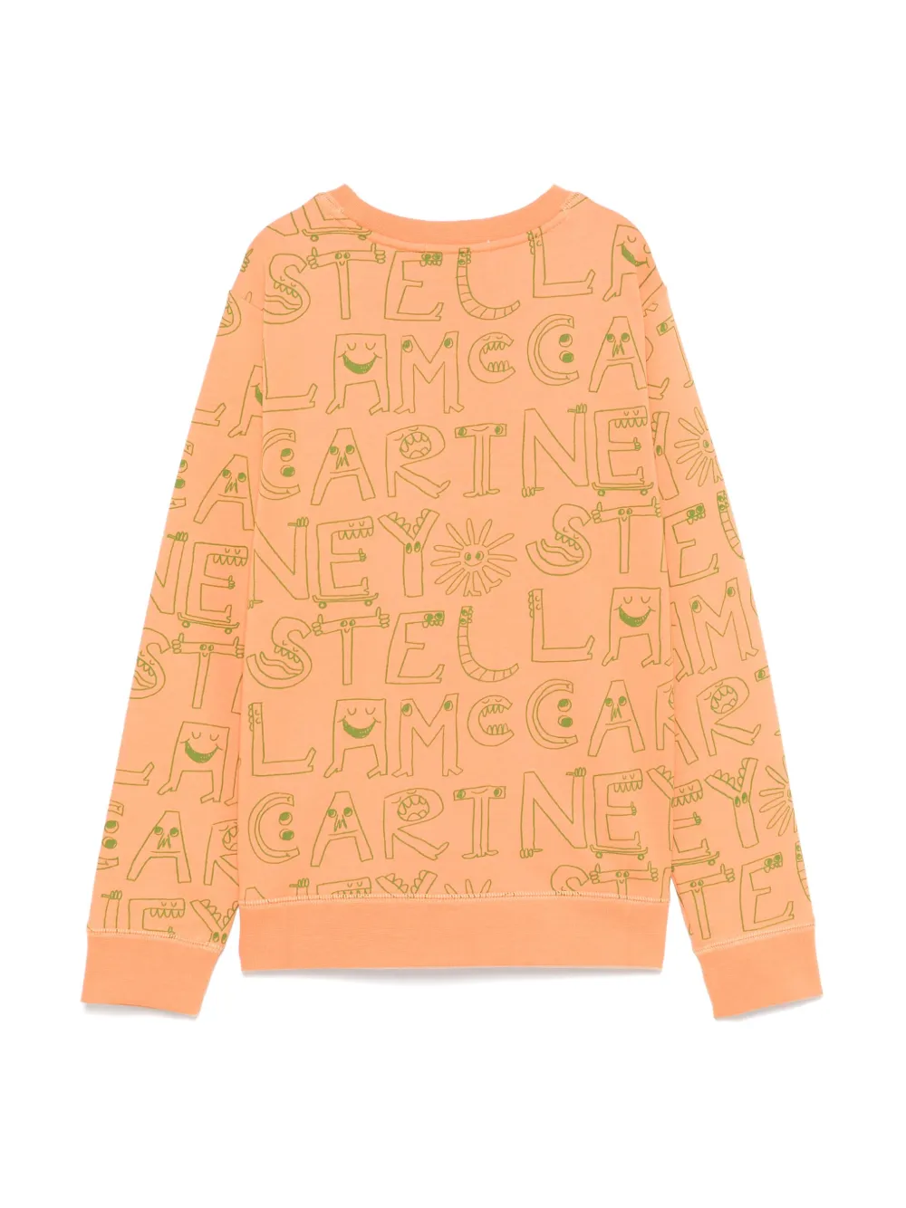 Stella McCartney Kids Sweater met logoprint - Oranje