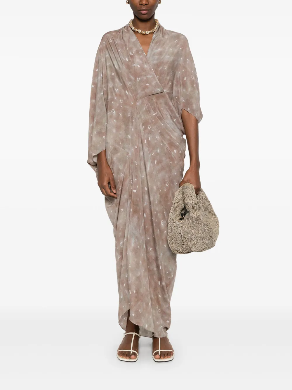 Cortana Mayu maxi-jurk - Beige