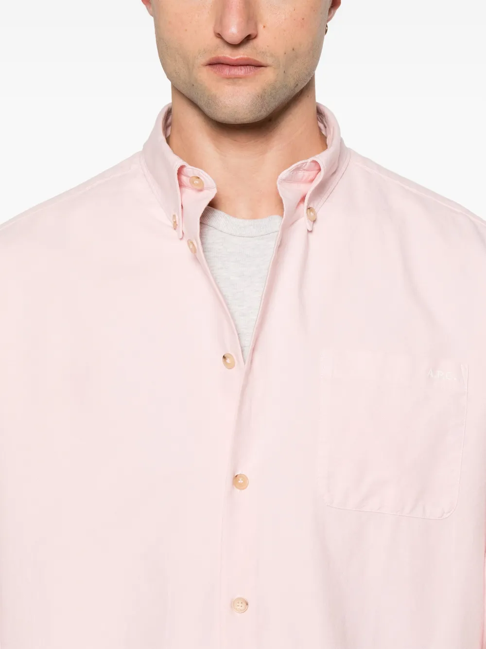 Apc Mateo Shirt In Pink