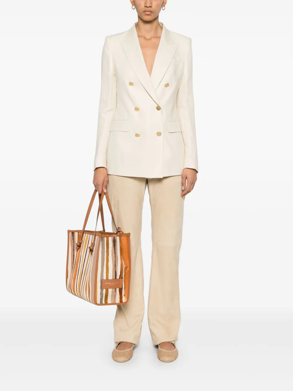 Ralph Lauren Collection Straight broek - Beige