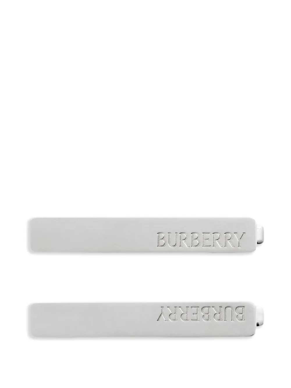 Burberry Logo hair clips | Silver | Image 1