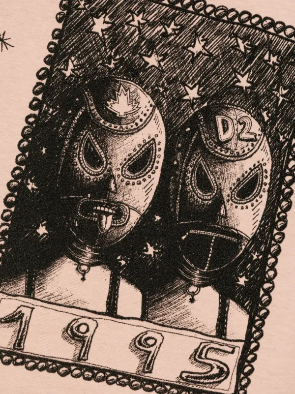 DSQUARED2 graphic-print T-shirt | Pink | FARFETCH
