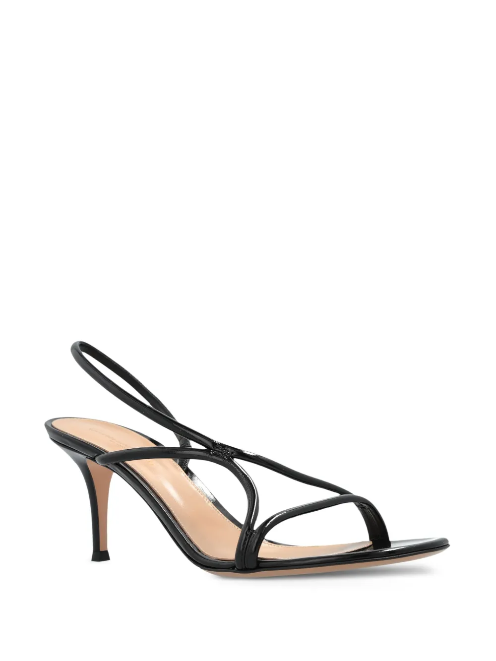 Gianvito Rossi Leren sandalen Zwart