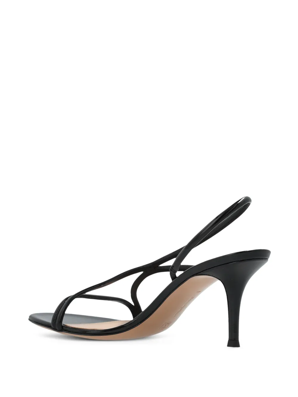 Gianvito Rossi Leren sandalen Zwart