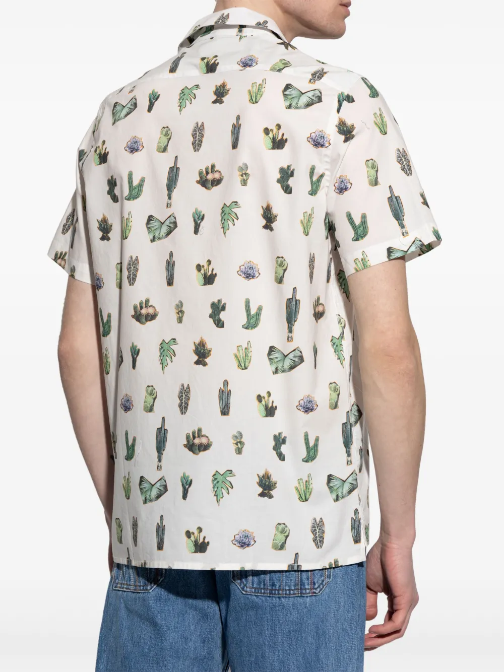 PS Paul Smith Overhemd met bloemenprint Wit