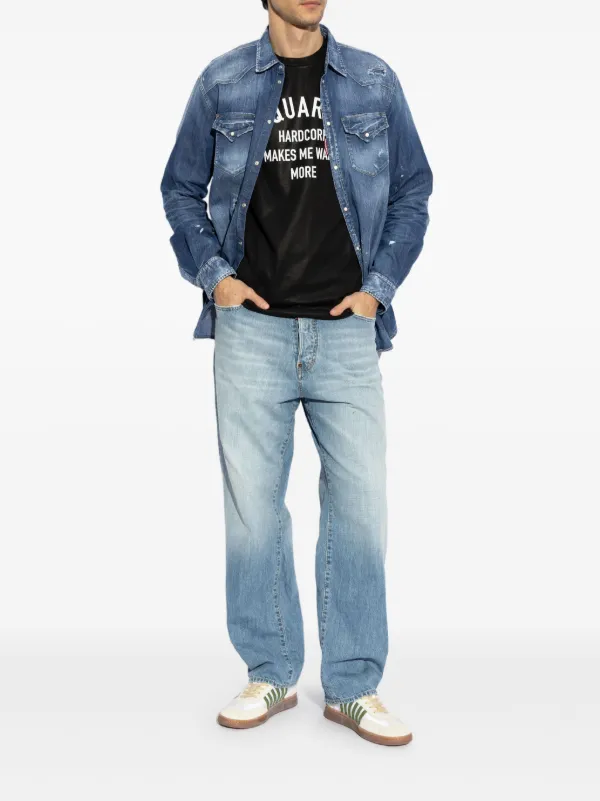 DSQUARED2 ロゴ Tシャツ | ブラック | FARFETCH JP