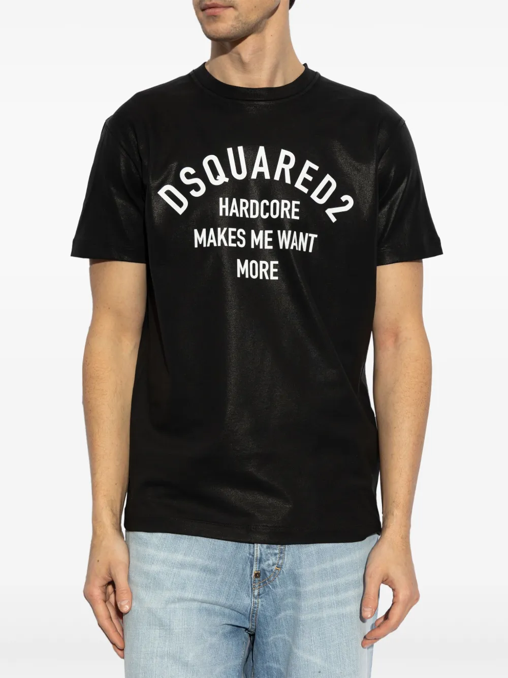 DSQUARED2 T-shirt met logoprint Zwart