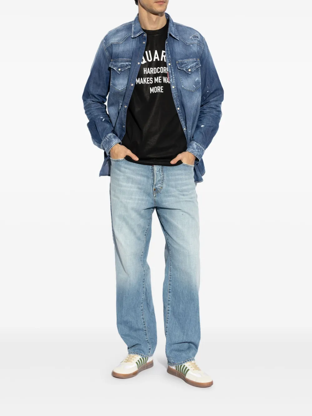 DSQUARED2 denim shirt - Blauw