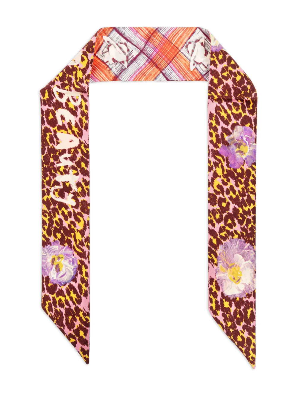 Vivienne Westwood Sjaal met luipaardprint Bruin