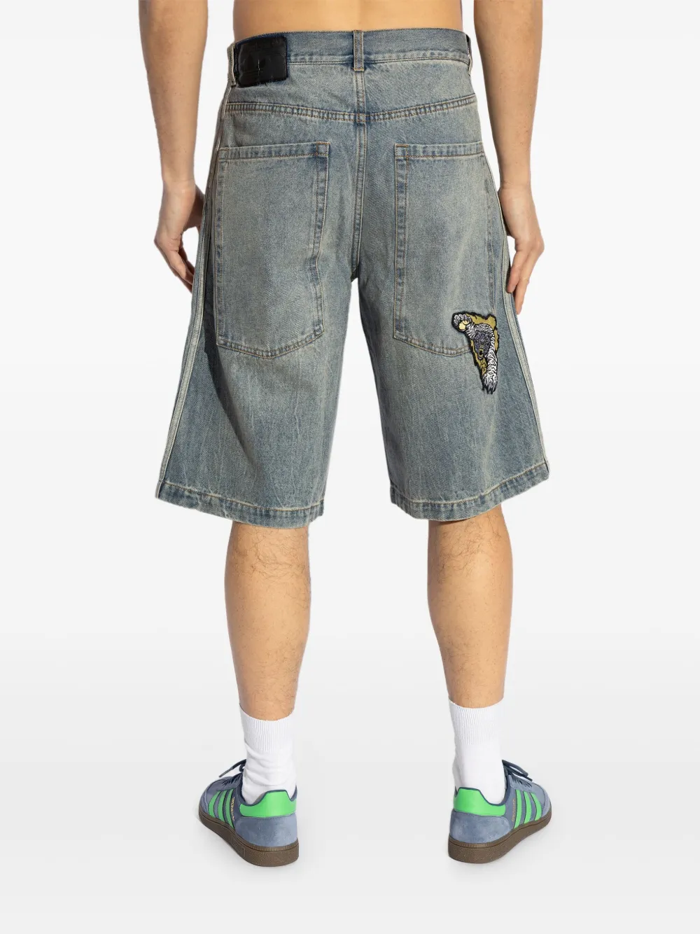 adidas Shorts met wijde pijpen Blauw