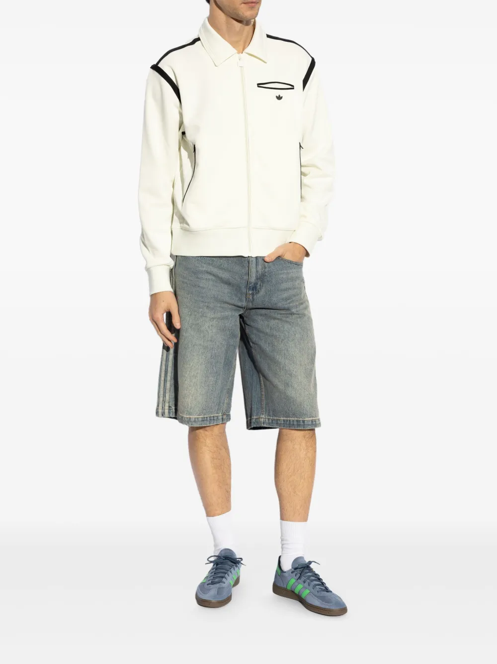 Adidas Shorts met wijde pijpen - Blauw