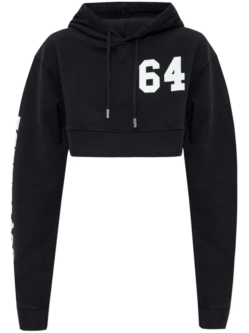 DSQUARED2 logo-print hoodie | Black | Image 1