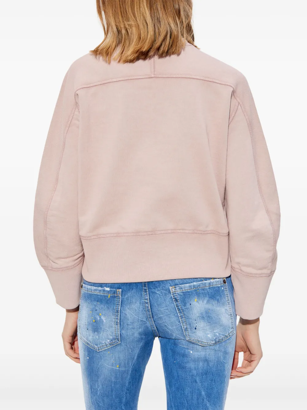 DSQUARED2 Sweater met logoprint Roze