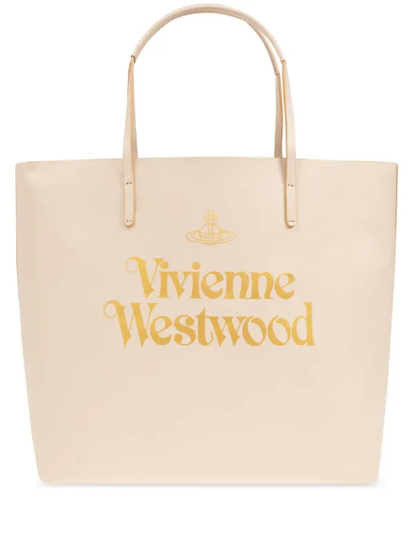 Vivienne Westwood ロゴ トートバッグ | ニュートラル | FARFETCH JP