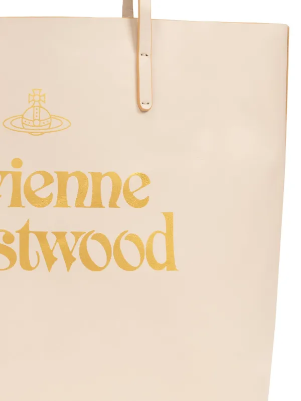 Vivienne Westwood ロゴ トートバッグ | ニュートラル | FARFETCH JP