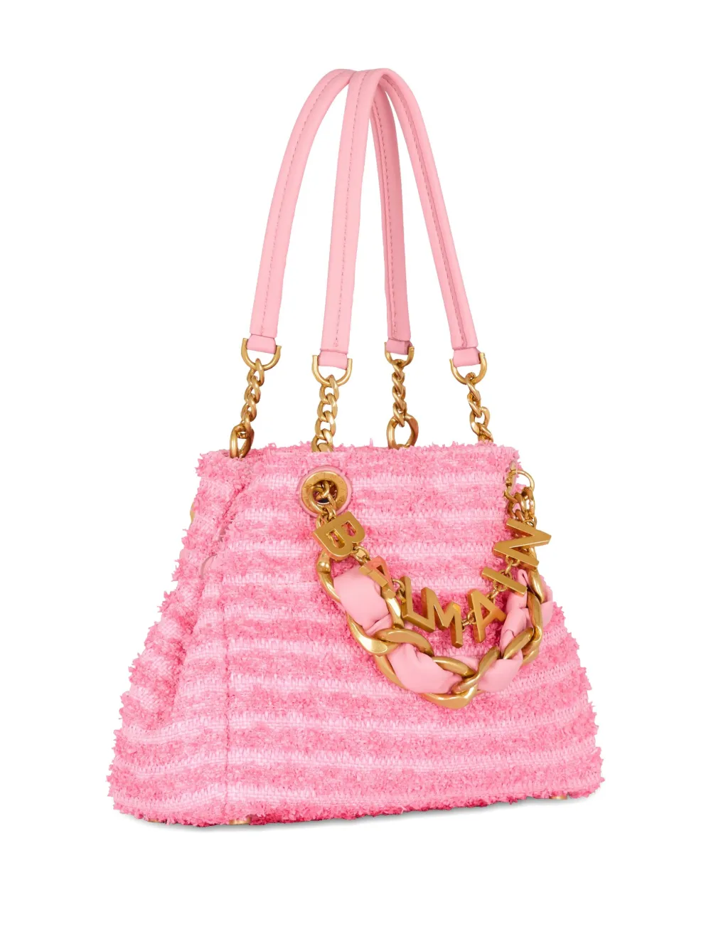 Balmain 1945 Soft Tweed schoudertas Roze