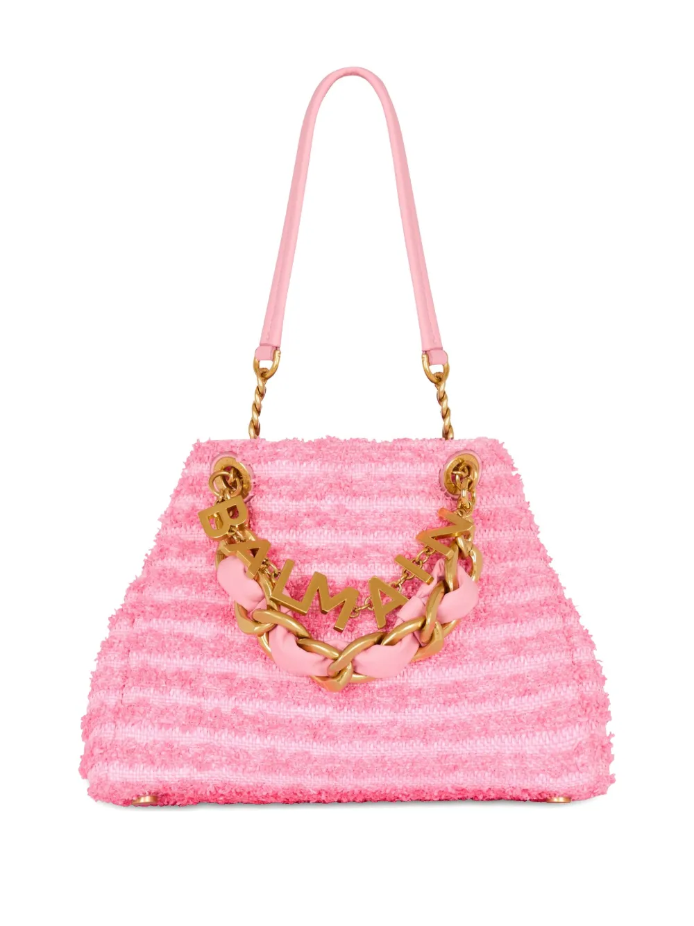 Balmain 1945 Soft Tweed schoudertas Roze