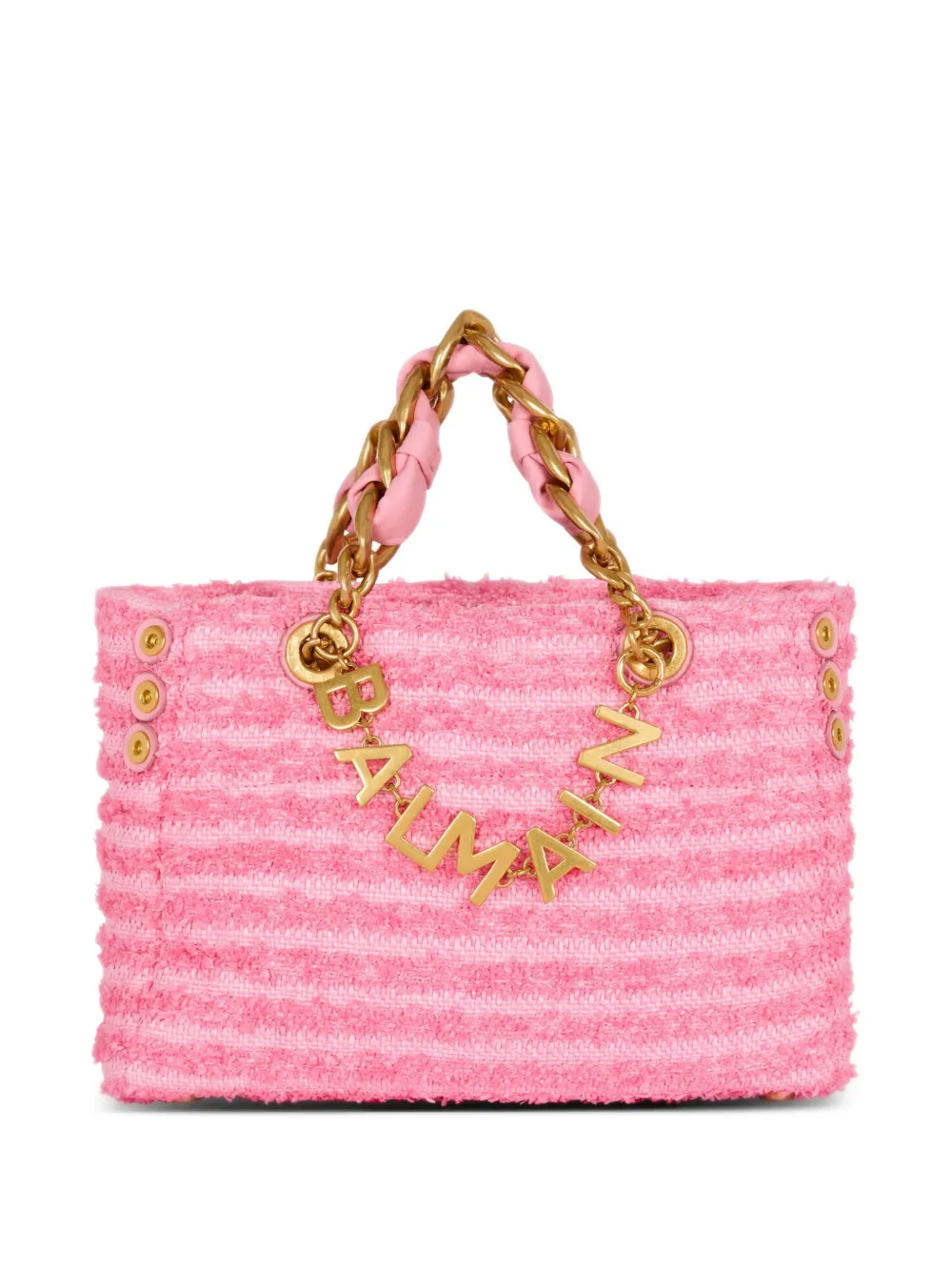 Balmain 1945 Soft Tweed schoudertas Roze