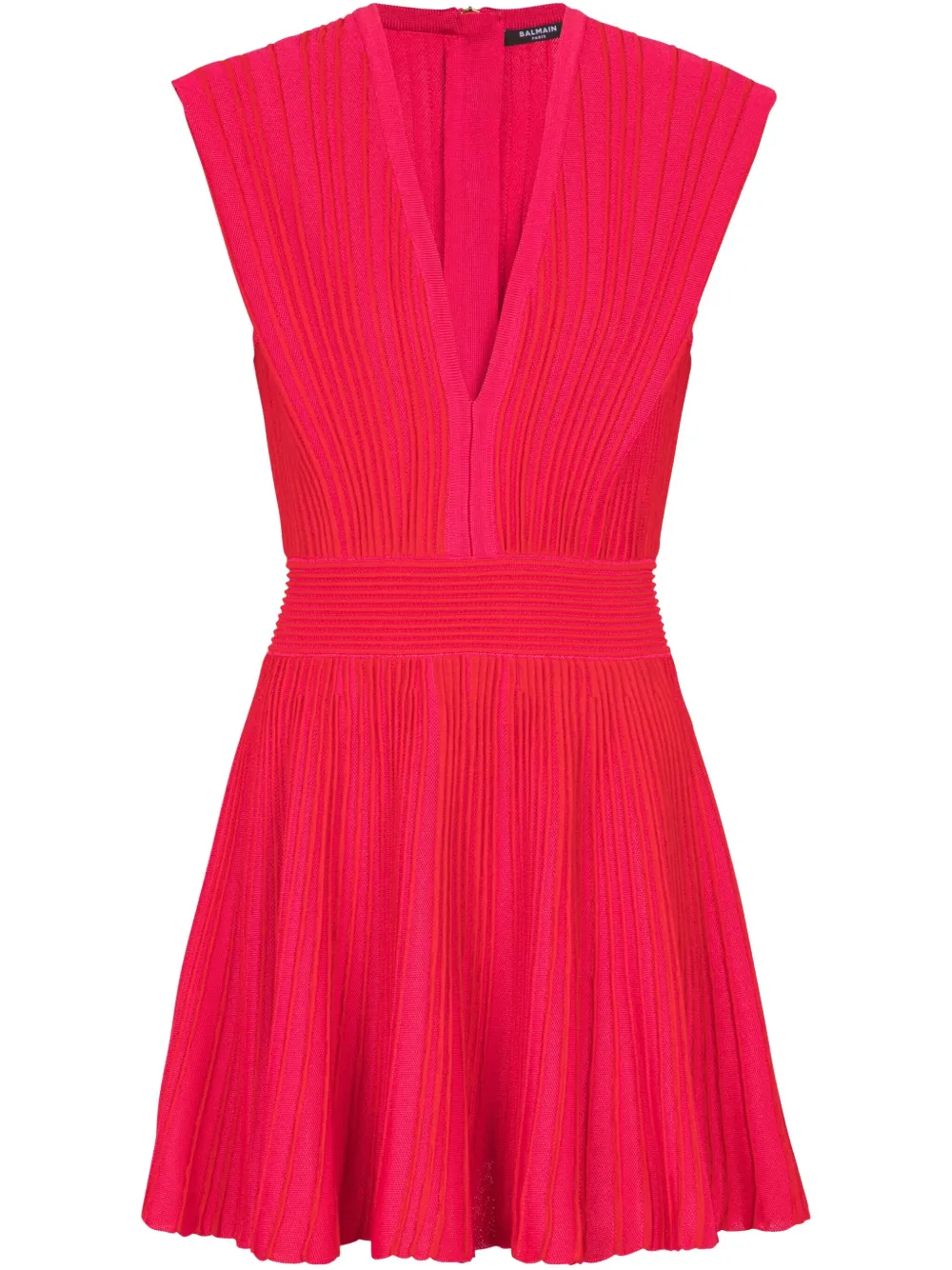 Balmain Mini-jurk met verhoogde zoom Roze