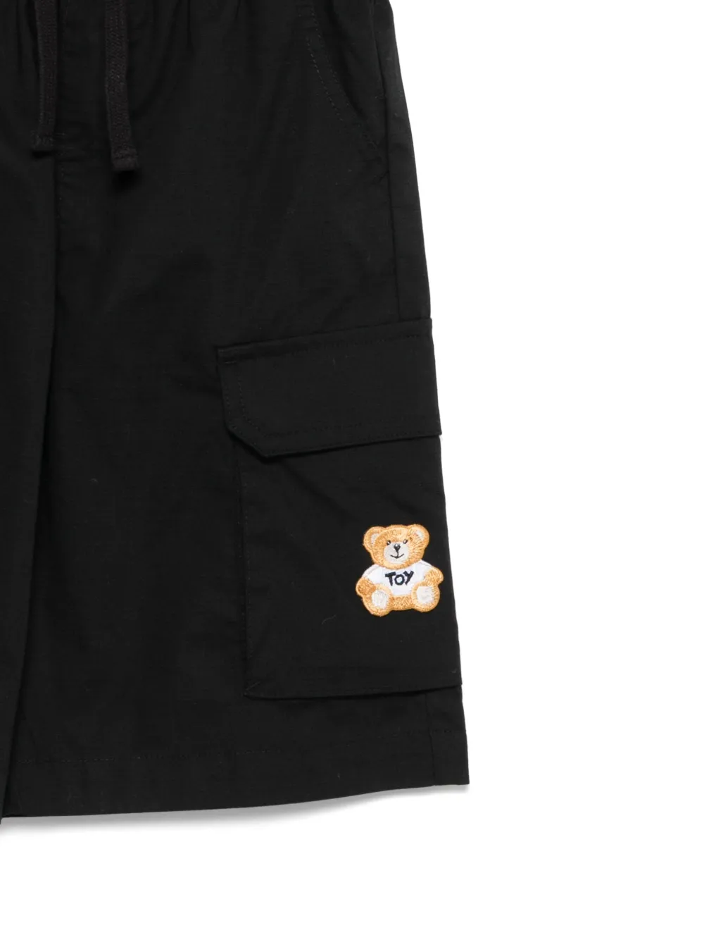 Moschino Kids Shorts met teddybeerprint Zwart