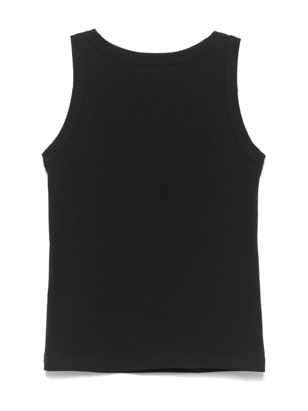 John Richmond Junior rhinestone-logo tank top - Zwart