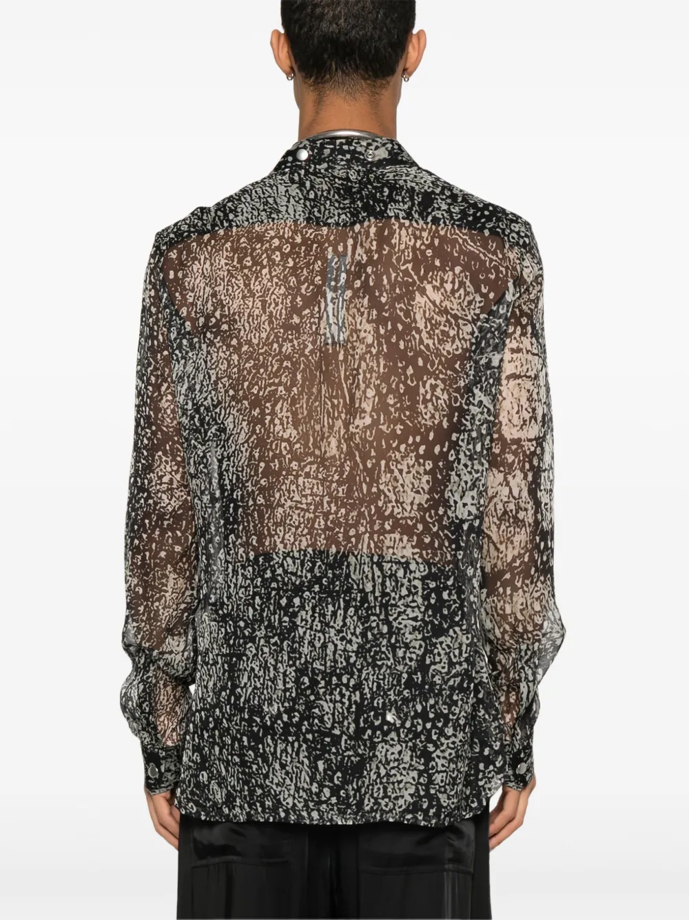 Rick Owens Larry Fogpocket overhemd Zwart