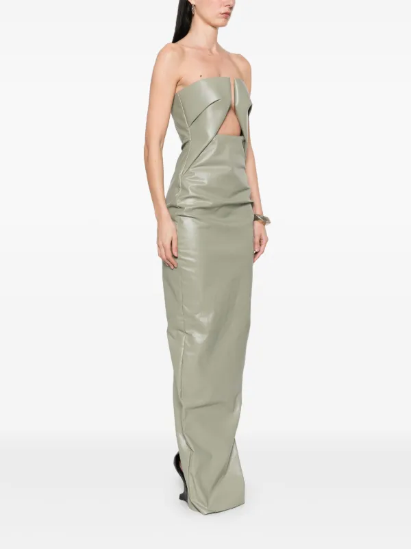 Rick Owens Prong Gown | Green | FARFETCH IN