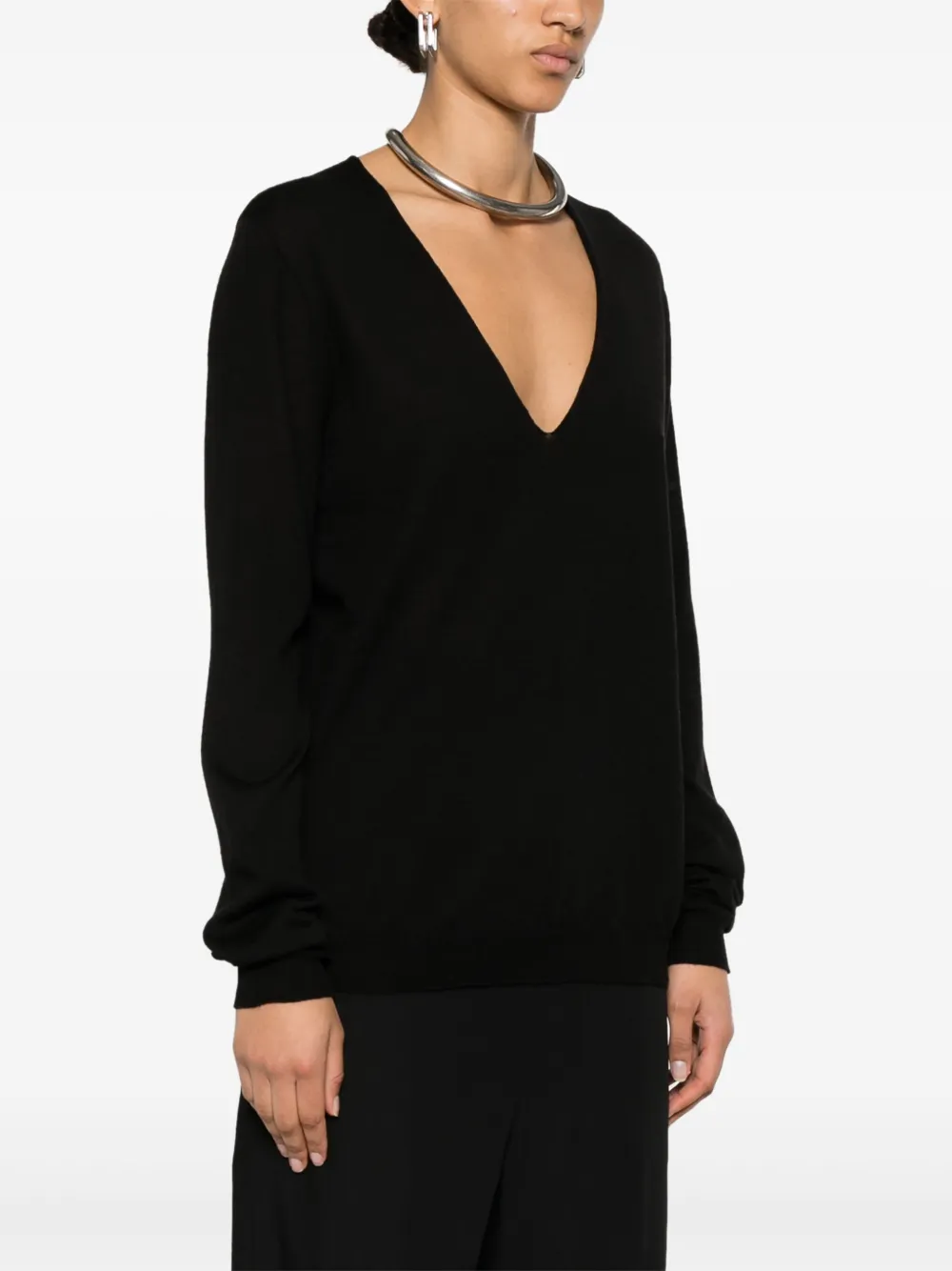 Rick Owens Top met V-hals Zwart