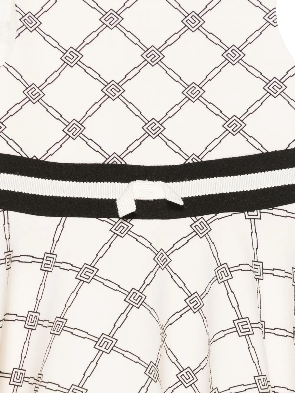 Elisabetta Franchi La Mia Bambina Jurk met logoprint Beige