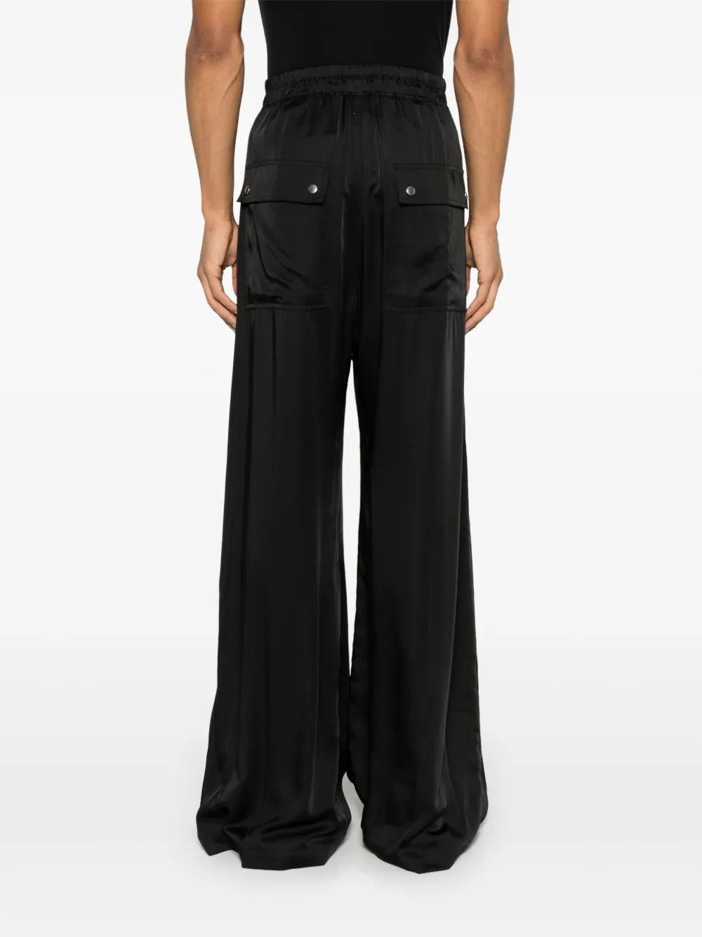 Rick Owens Bela broek met wijde pijpen Zwart