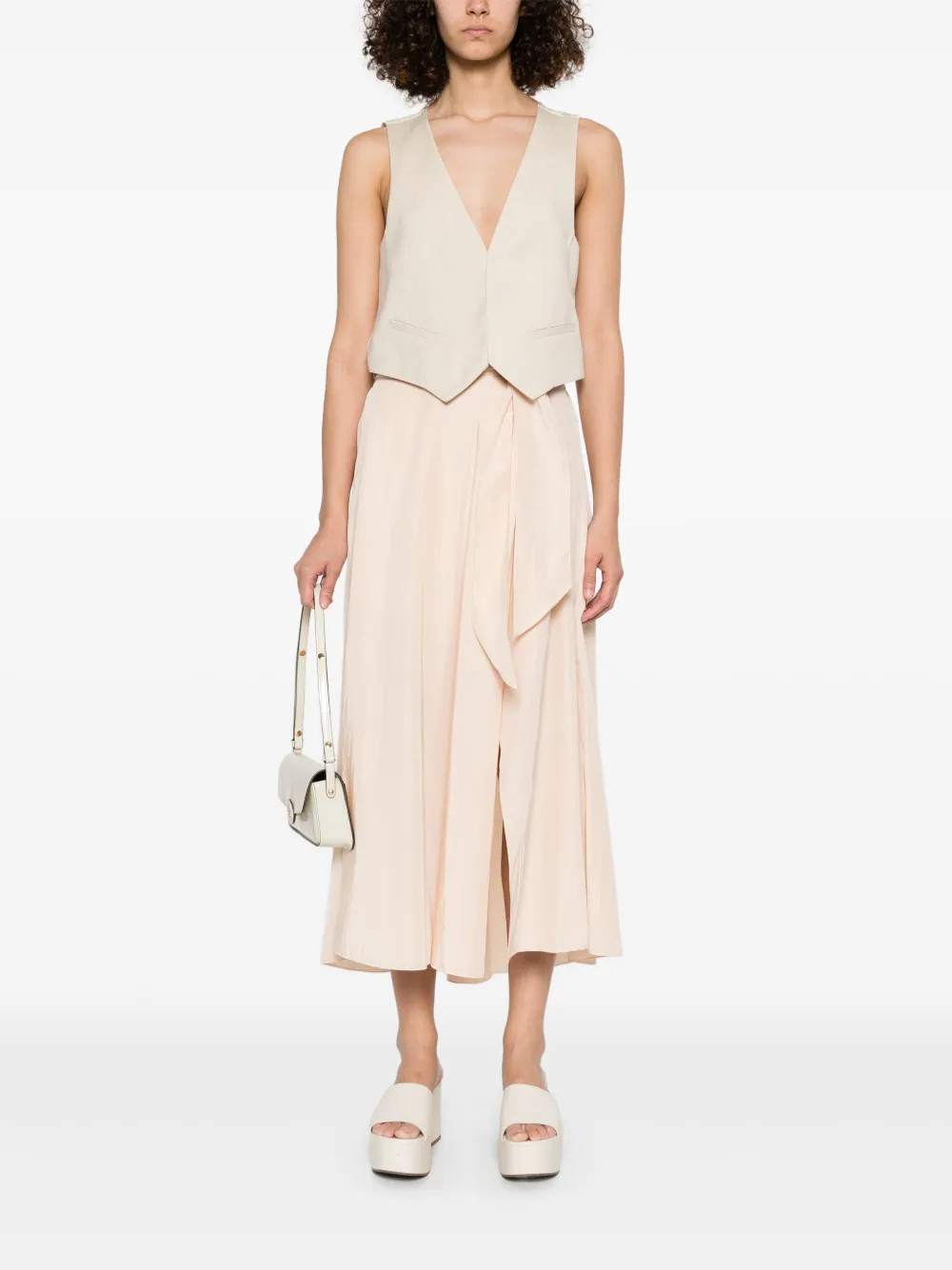 forteforte Forte Forte Gestrikte midi-rok - Roze