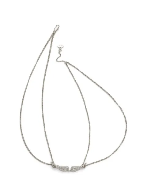 Zadig&Voltaire crystal-wing necklace