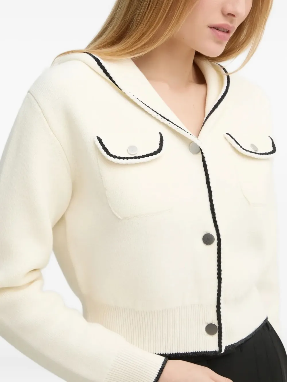 Theory Vest met afwerking Beige