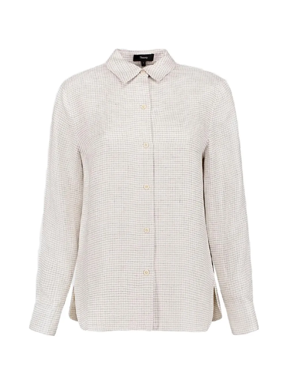 Theory check-print shirt - Neutrals