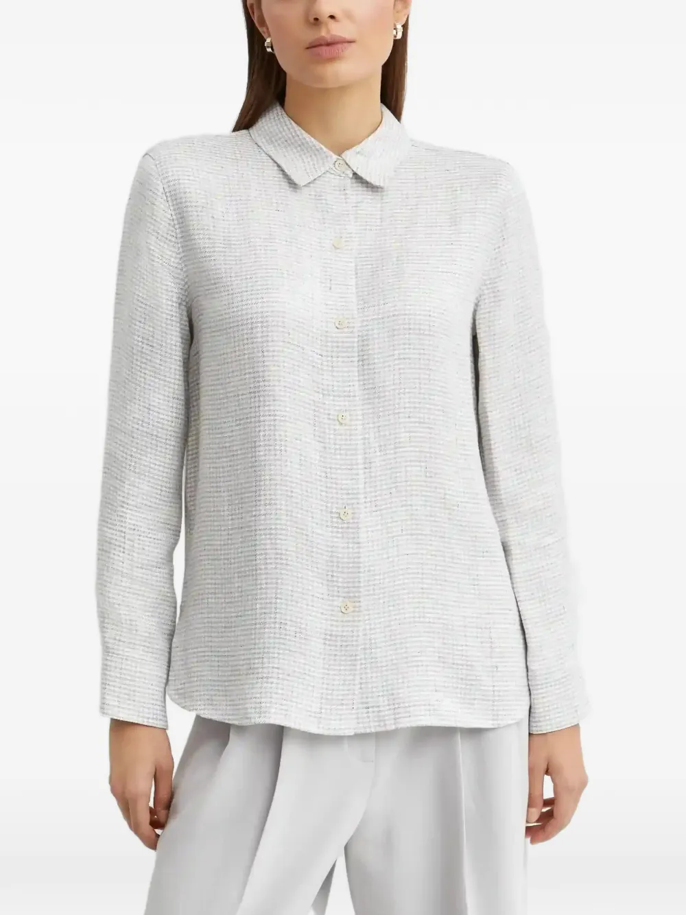 Check-Print Shirt