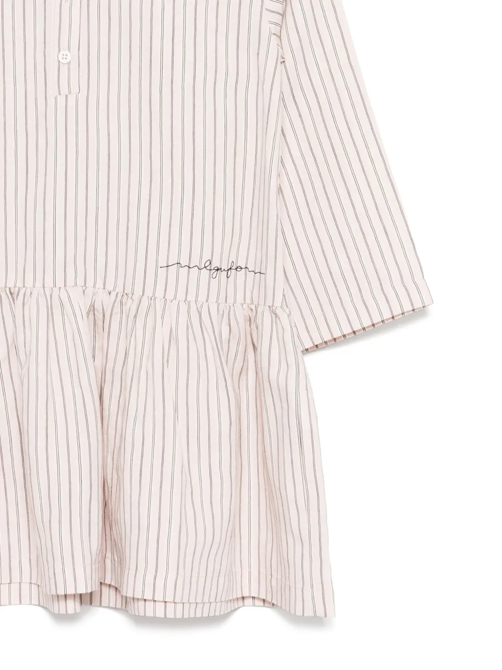 Il Gufo Gestreepte jurk Roze
