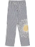 Joshua Sanders striped tapered trousers - Blue